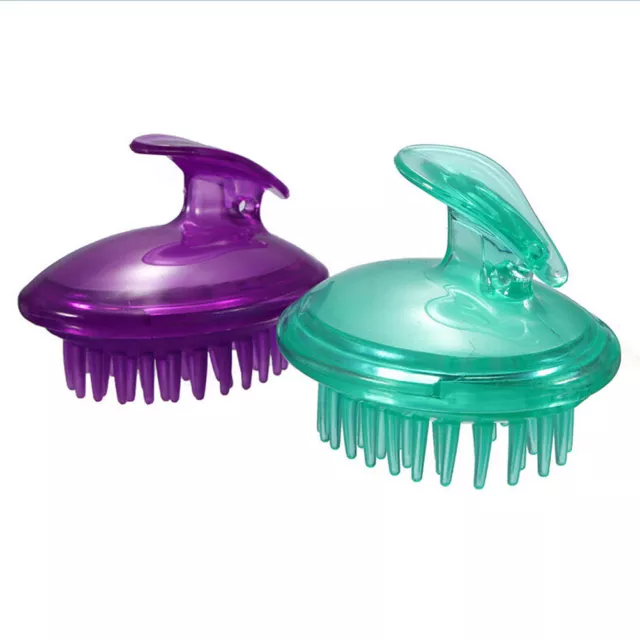Silicone Shampoo Scalp Shower Body Washing Hair Massage Massager Brush Comb *DC