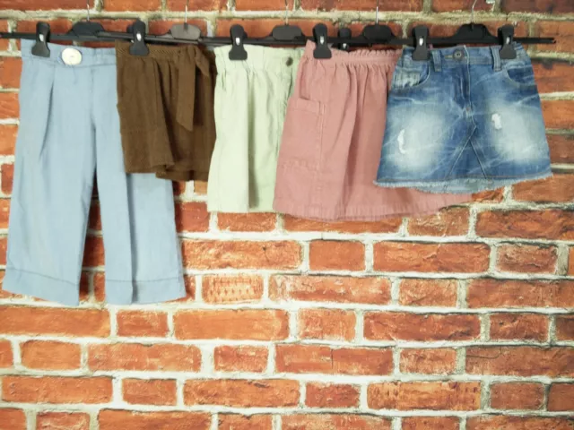 Girls Bundle Aged 5-6 Years Next Zara 3/4 Trousers Skirt Set Denim Summer 116Cm