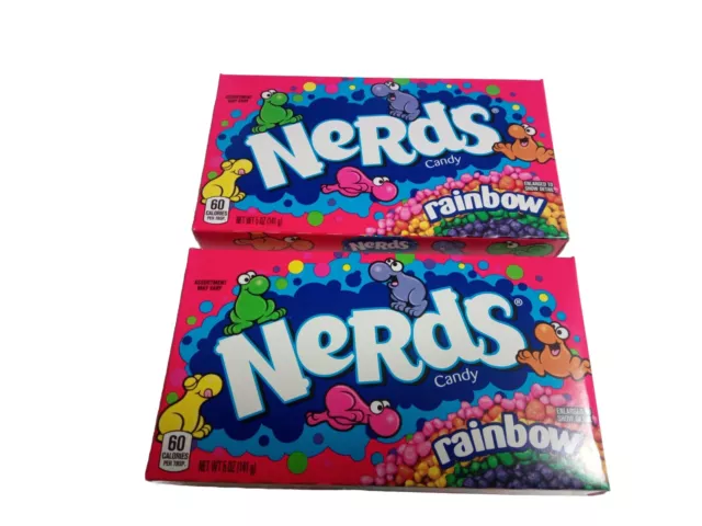 12x Rainbow Nerds Crunchy Candy Theater Box 141.7g American Sweets