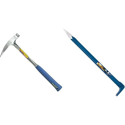 Rock Pick - 22 oz Geological Hammer with Pointed Tip & Shock Reduction Grip -