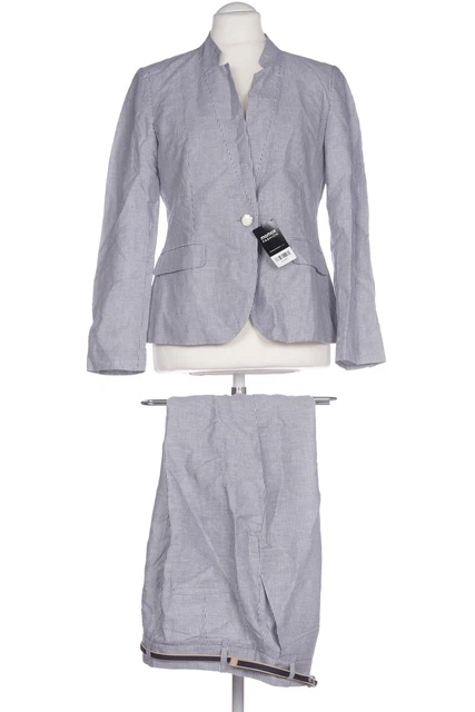 Abito ZARA costume donna tuta taglia EU 42 (L) cotone lino azzurro #ejmn077