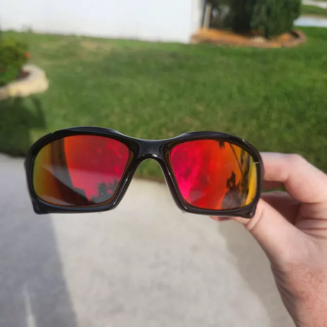 Oakley Pitboss 1 Polished Black With Custom Cut OAKLEY PRIZM RUBY LENSES RARE