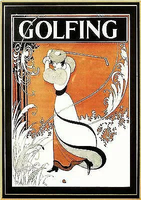 Plakat Golf Von Aubrey Beardsley Drive Spiel Faks 193**