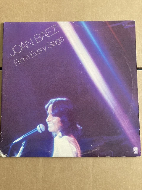 JOAN BAEZ "From Every Stage" 2xLP 1976 -A&M SP-3704-  VG+ / EX+/ EX+