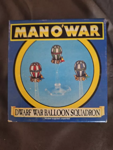 Games Workshop Man O' War Dwarf War Balloon Squadron (Primed Black Paint)