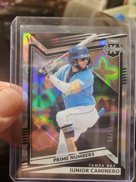 2022 Panini Elite Extra Edition Junior Caminero Prime Numbers /51