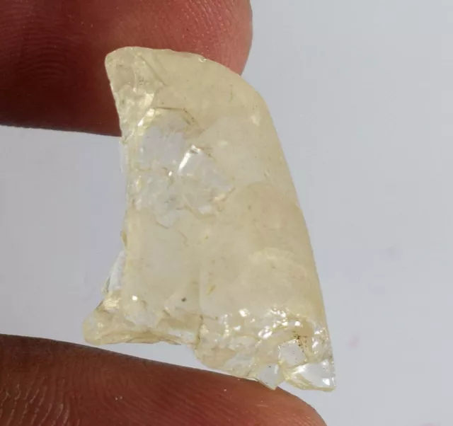 US Seller Ceylon White Sapphire Gemstone Rough 25.50 Ct Natural Certified A91054