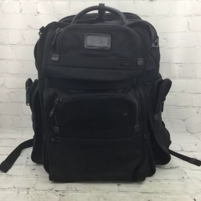 Tumi Alpha T-Pass Ballistic Nylon Black Business Backpack #26578DH