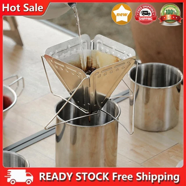 Foldable Coffee Dripper Holder Outdoor Camping Tea Coffee Filter Drip Cone Rack