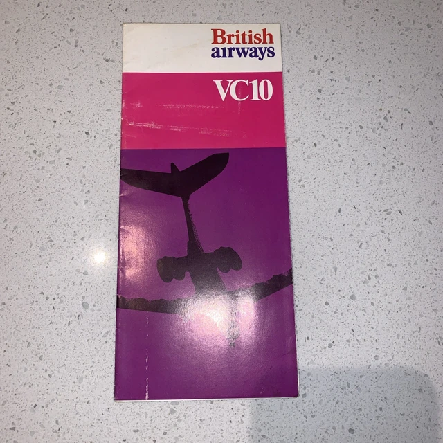 BRITISH AIRWAYS VICKERS Vc10 Brochure 1974 £16.32 - PicClick UK