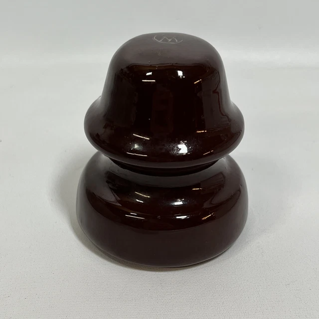 Vintage Westinghouse Brown Ceramic Insulator