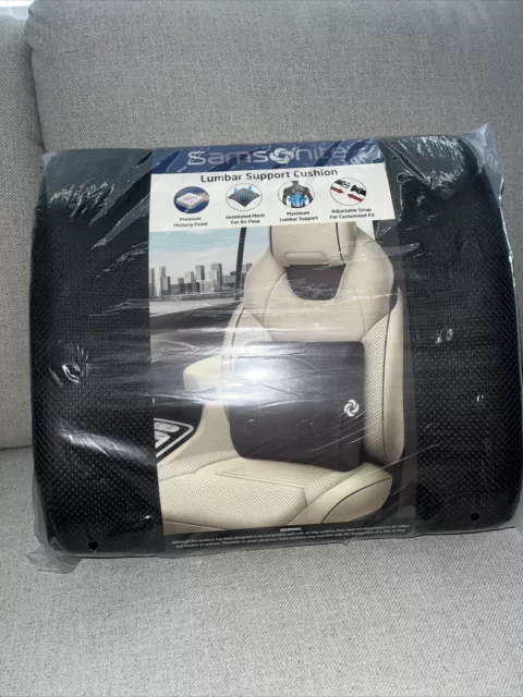 Ergonomic Lumbar Support Memory Foam Pillow Low Comfort Office Chair & Car Seat