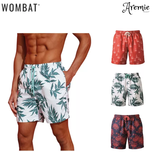 Mens Quick Dry Swim Shorts | Beach Summer Holiday Surf Board Swimming Trunks