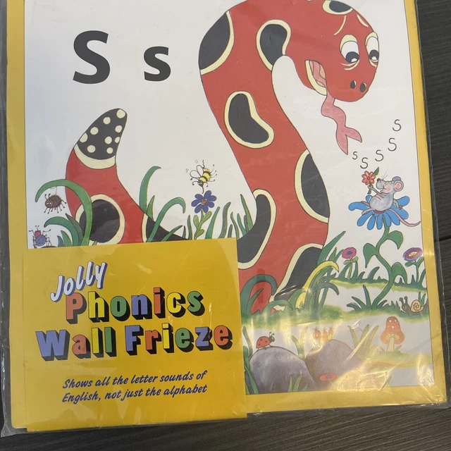 JOLLY PHONICS WALL Frieze: in Precursive Letters £0.99 - PicClick UK