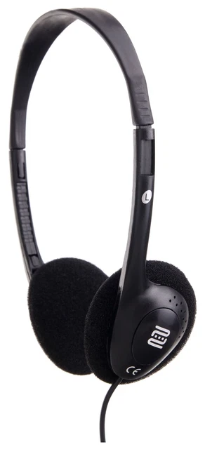 Pronomic Kh-10Bk Leicht Kopfhörer Bügel Headphones Reisekophörer Verstellbar Bk