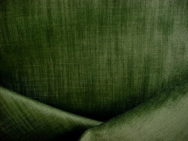 12-5/8Y Decadent Kravet 36096 Hunter Green Strie Velvet Upholstery Fabric