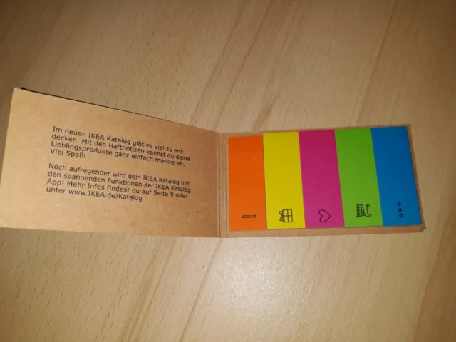 *IKEA*Haftnotizen*Merkzettel*Haftstreifen*Klebezettel*5. Farben*SELTEN*