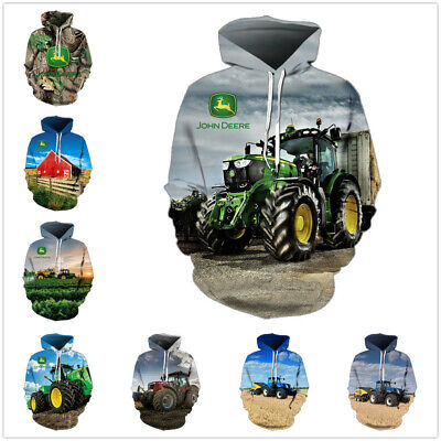 Tractor Farming Unisex Men Women Hoodie Sweatshirt Hood Jumper Pullover Gift