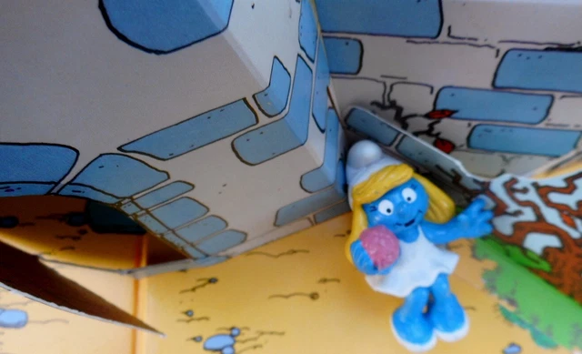 51911 schtroumpfette prieuse noel schtroumpf puffi smurf puffo rolhinge