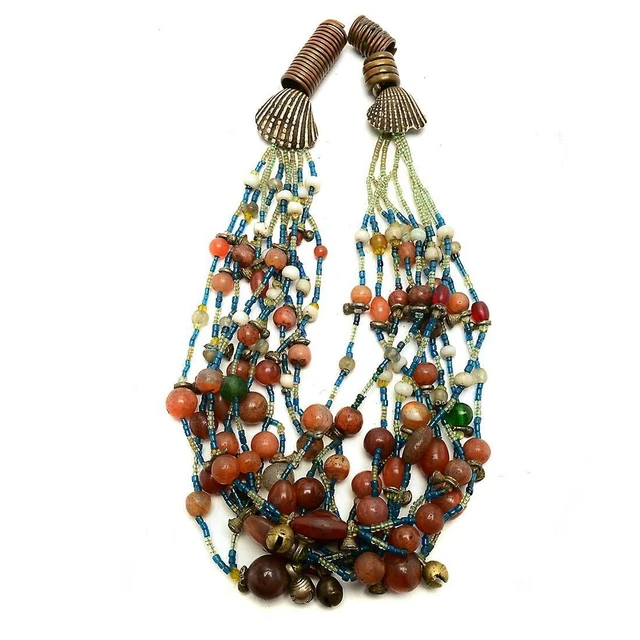 19th Century Naga Head Hunters Warrior's Authentic Antique Necklace: Circa 1880!