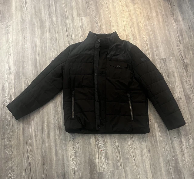 TUMI MIXED MEDIA FULL ZIP Button Placket Jacket 295 Men s XL Black 39.99 PicClick