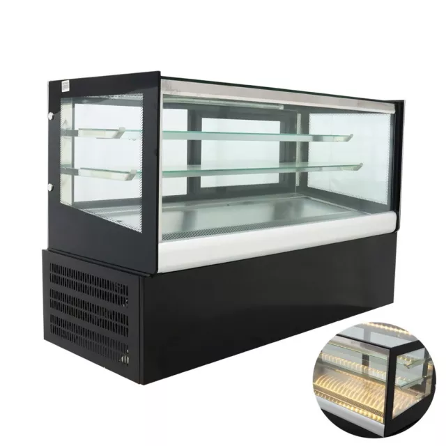 220V Desktop Refrigerated Display Cabinet Cake Refrigerator Rear Sliding Door