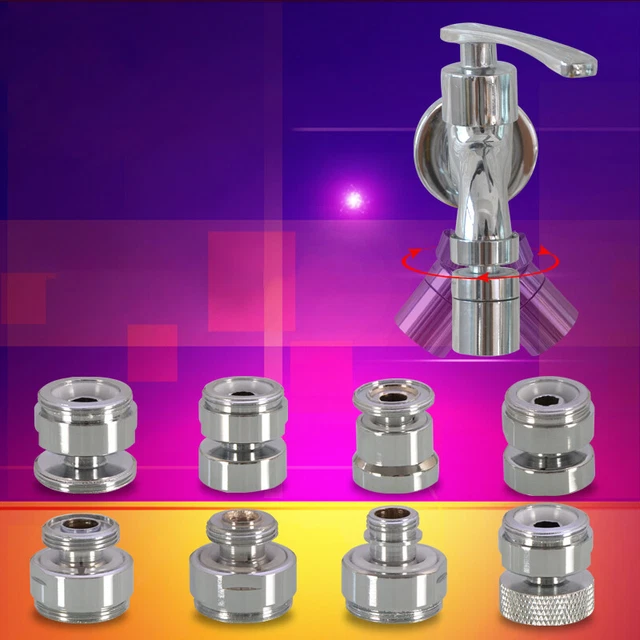 Universal Tap Connector Adapter Kitchen Tap Hose Pipe Mixer Clamp Garden Fitting 3