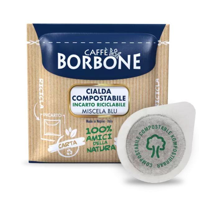 Caffè Borbone Dosettes Filtre Papier 44MM Ese Mélange Bleu - Conf. 50 Pcs