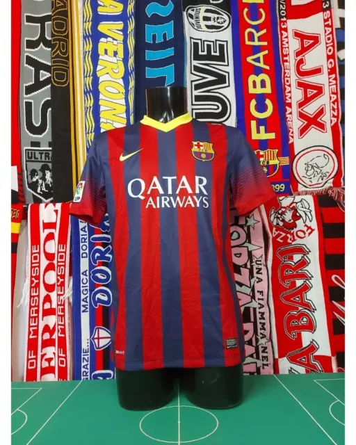 Maglia Calcio Barcellona Home 2013/14 Messi Shirt Trikot Maillot Camiseta 2