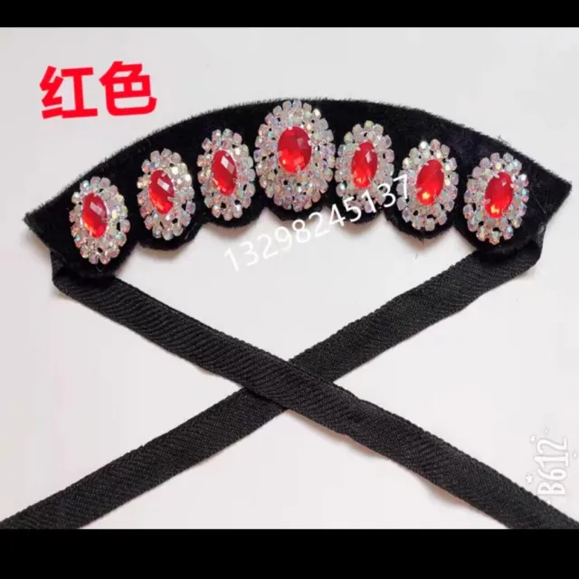 Chinese Traditional Opera Grey-templed Rhinestone Qing Huadan Headwear Prop