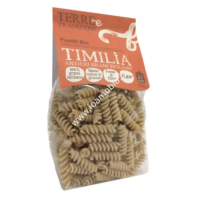Fusilli di Timilia 400g - Pasta Bio di Grani Antichi  Terre e Tradizioni