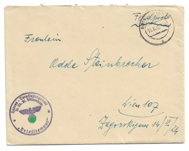 Feldpost vom Tr.Üb.Pl. Döllersheim bei Göpfritz vom 11.11.40