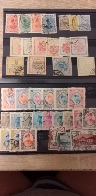 Briefmarken Persien 2 kl. Sammlung auf 2 Steckkarten