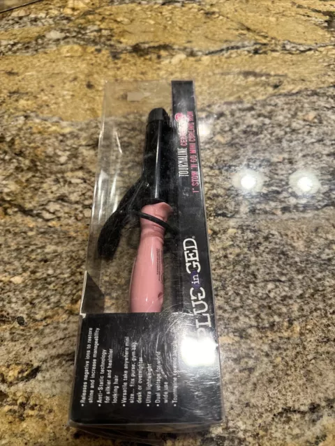 Plugged In Travel Stow 'N Go' Mini Curling Iron With Tourmaline Ceramic Pnk