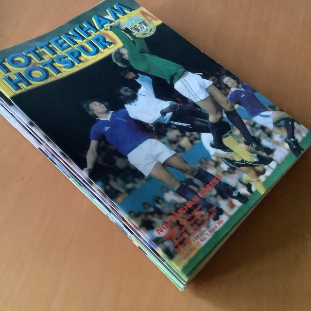 TOTTENHAM HOTSPUR 1980/81 Complete Season Of 28 Home Football
