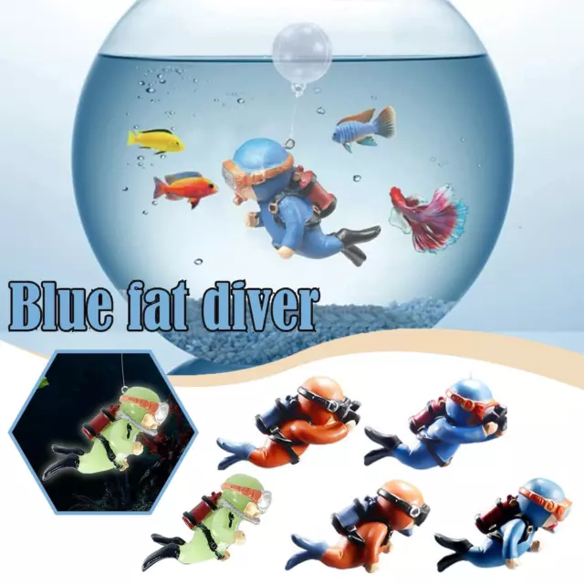 Air Action Exploring Diver Fish Tank Aquarium Bubble Ornament Decor