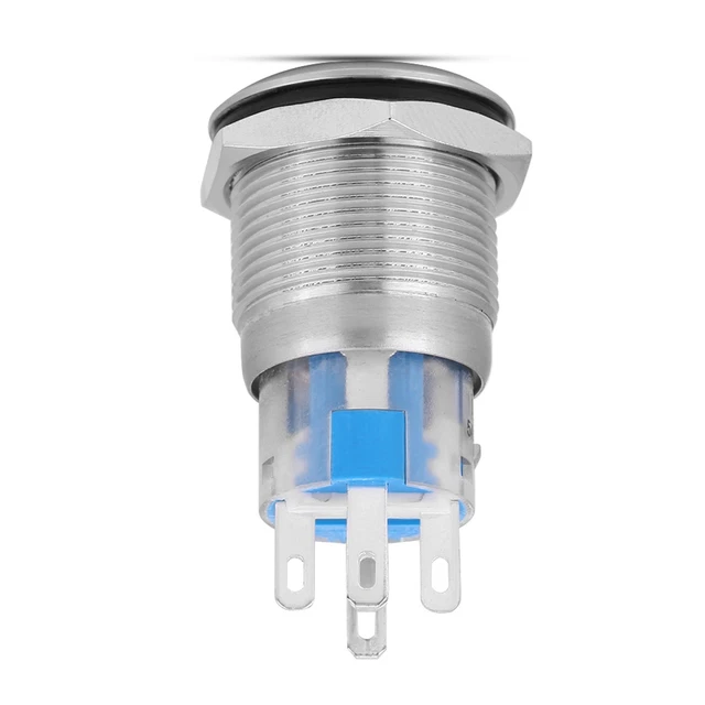Nuovo interruttore accensione avviamento motore auto impermeabile 12 V argento S