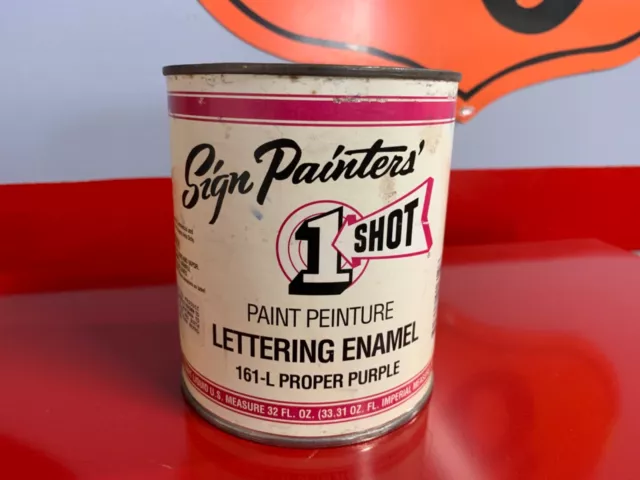 1 Shot SIGN Paint Lettering Enamel Pinstriping 161 PROPER PURPLE One 1 Quart