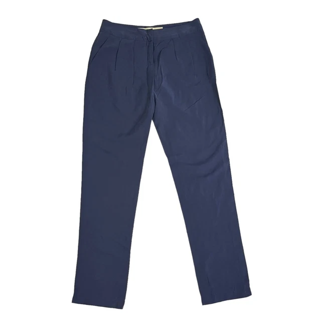 Anthropologie daughters of the liberation navy blue slacks women's 4