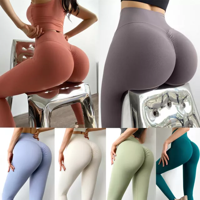3D PUSH UP femmes forme parfaite leggings pantalon de gym yoga élastique  sport jogging EUR 12,99 - PicClick FR