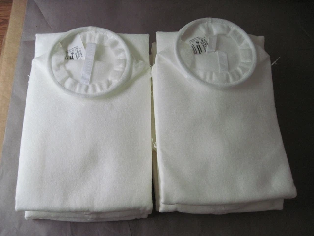(11) Pentair Felt Filter Bags KO200K2S, 7-1/8" x 32" Size 2, 200 Micron, 120 GPM