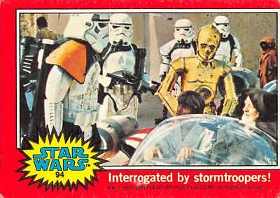 1977 Topps Star Wars Ser 2 Red #94 Interrogated By Stormtroopers! Luke i