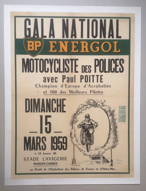 Affiche Ancienne Catch 1956 Isbergues 62 Pas De Calais
