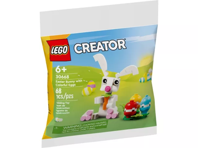 LEGO Creator 30668 Coniglio Pasquale Con Colorate Uova / Bunny - Polybag Nuovo