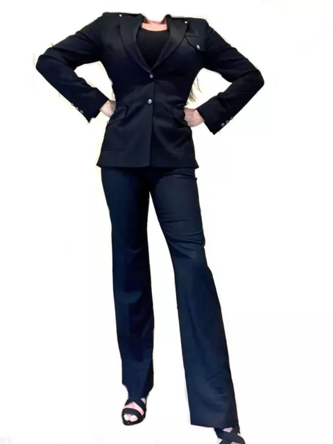 GIANNI VERSACE COUTURE Women's Black Jacket, Pant, Skirt Suit IT 42 US ...