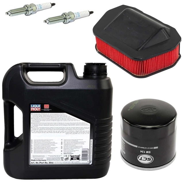 Kit Entretien Moto Yamaha FJ1200 - 4L Huile 10W40 + Filtre HF401 + 4 Bougies NGK DPR8EA-9 (1986-1997)