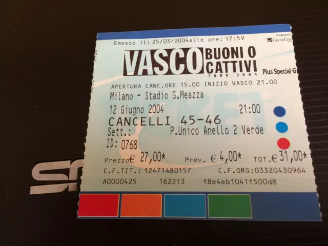 Ticket Vasco Rossi Tour Buoni O Cattivi