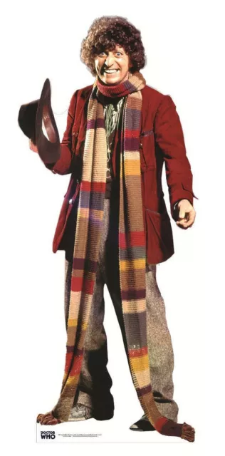 TOM BAKER Doctor Who LIFESIZE CARDBOARD CUTOUT STANDEE STANDUP 4th fourth dr doc