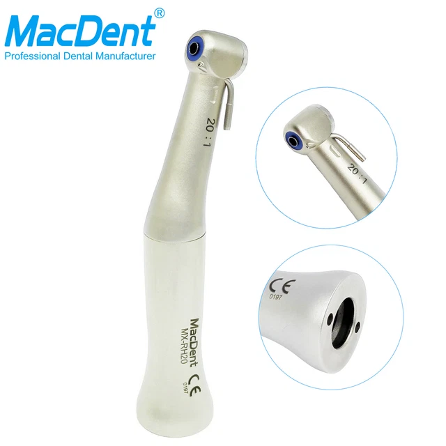 MacDent Dental 20:1 Implant Reduction Surgical Contra Angle Handpiece Low Speed