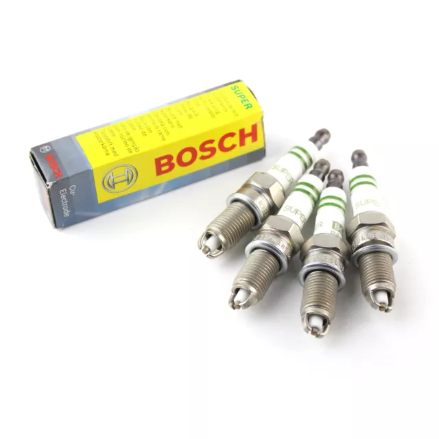 Bosch 4x Super Nickel Spark Plugs - FR8ME / 0242229630